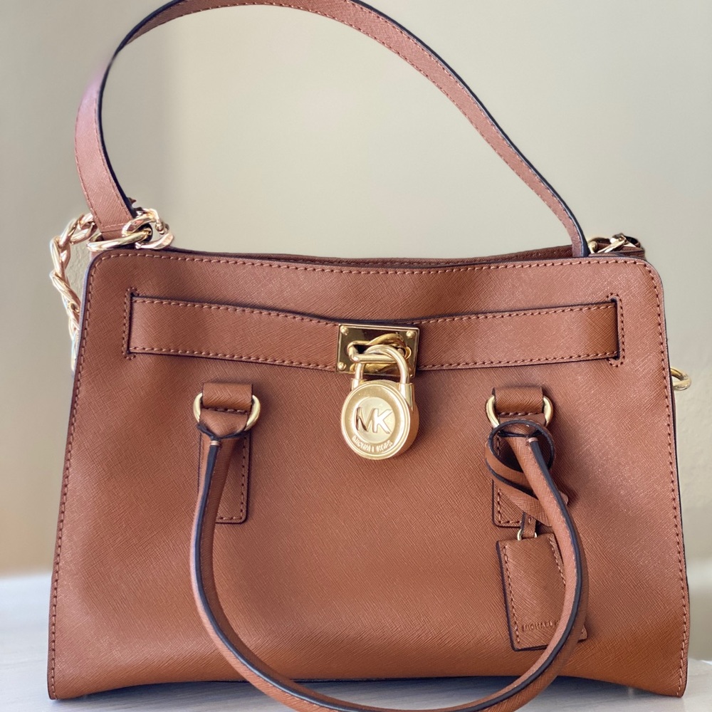 Michael Kors hamilton bag - pre-owned . Gold hardware and chain